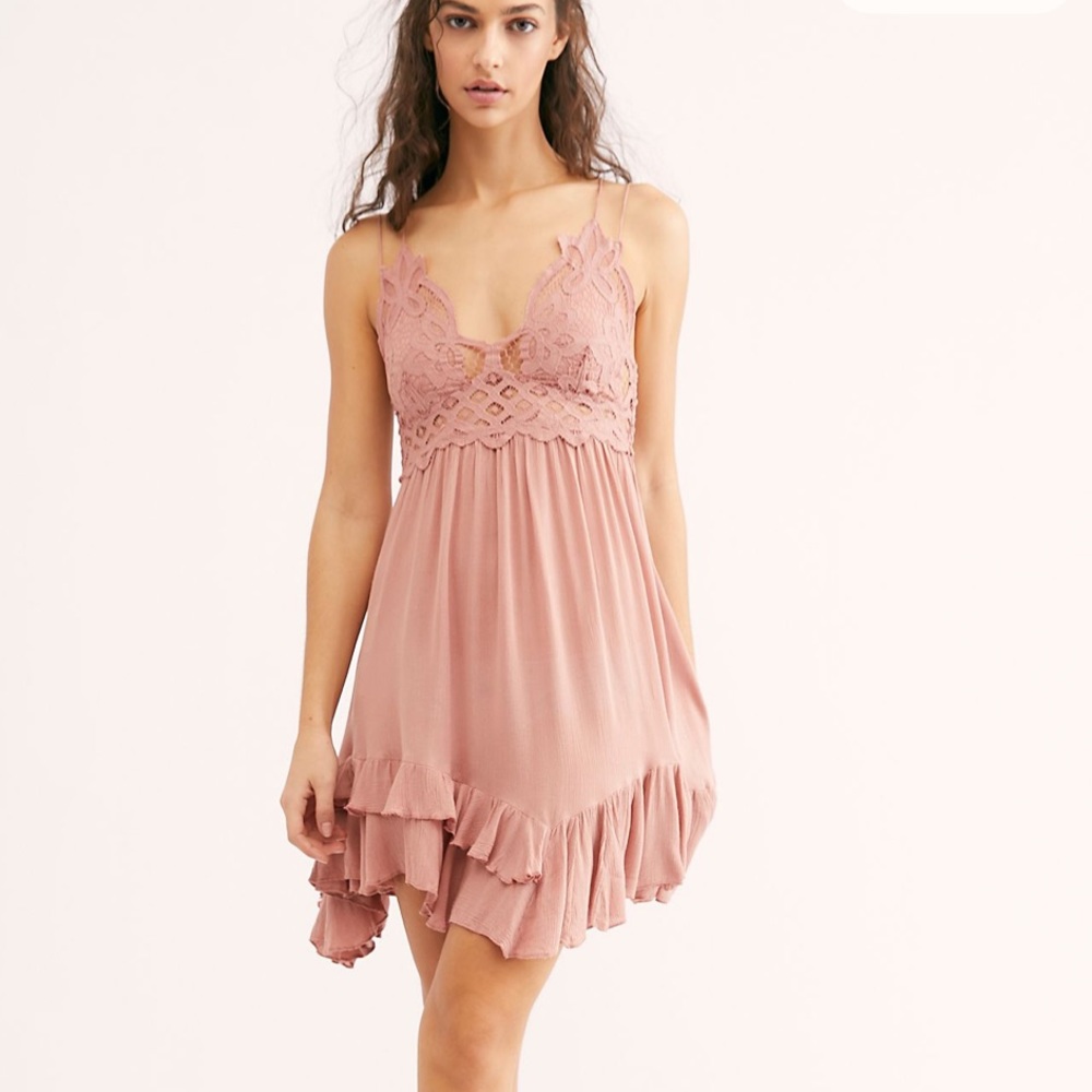 LAST 1! Free People FP One Adella mini slip rose - Picture 4 of 16